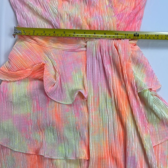 NWT 4S13NNA Multicolor Shay Pleated Tie-Dye Mini Dress – Lined (Size S) - Picture 7 of 12